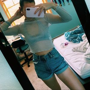 see through long sleeve